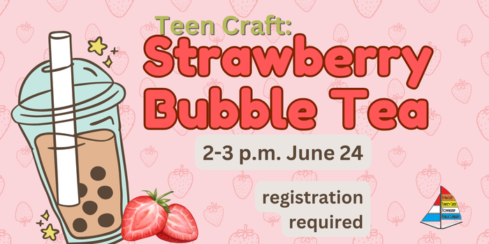 Teen Strawberry Bubble Tea Program text graphic